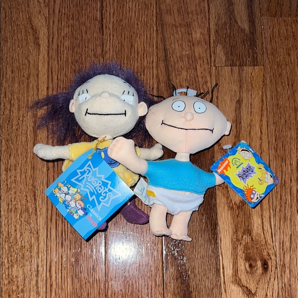 Nickelodeon Other - NWT 1997 & 2000 Nickelodeon The Rugrats Tommy Pickles & Kimi Finster Plush Toys
